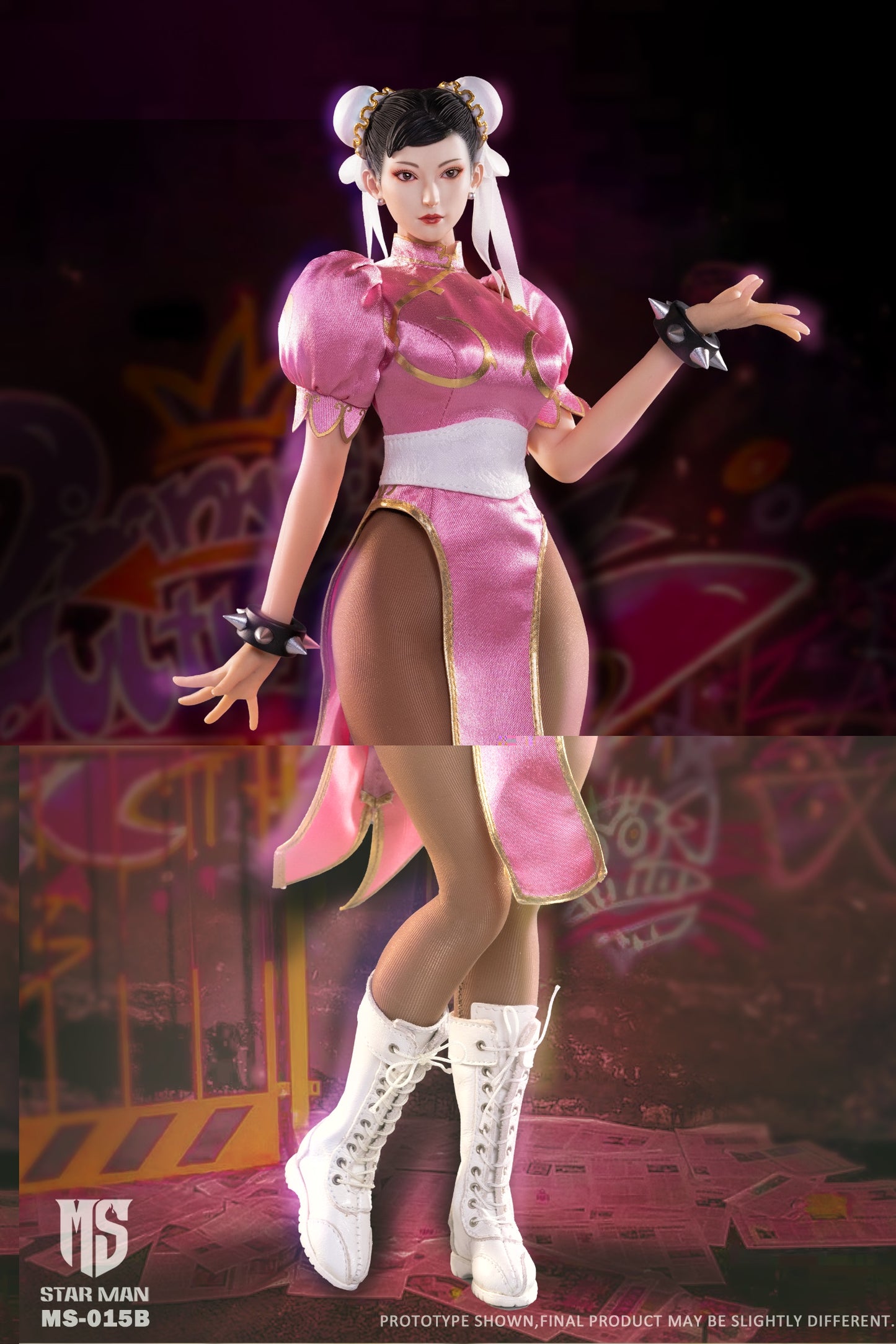 STAR MAN MS-015 - Chun Li - Red Version/Pink Version/Purple Cheongsam Version